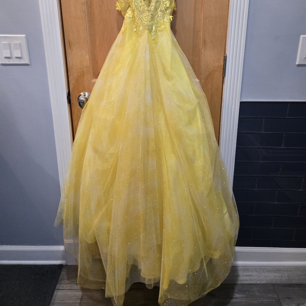 Yellow Prom Dress - Picture 4 of 8